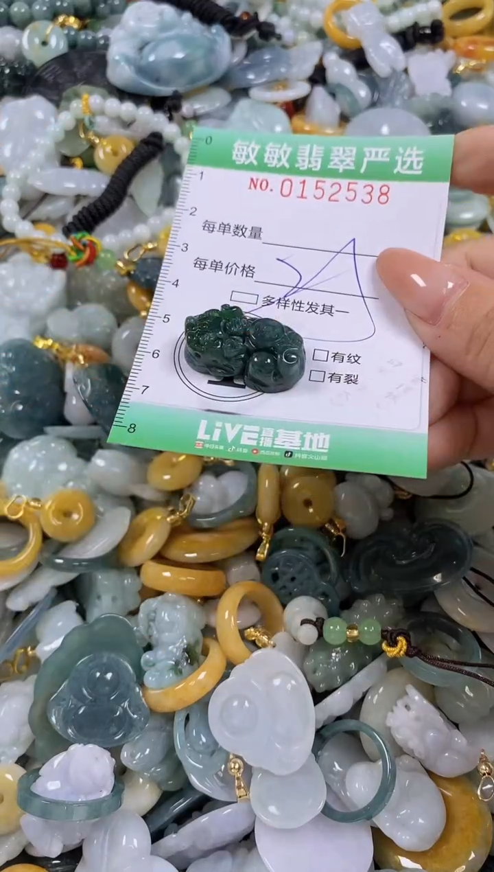 翡翠未镶嵌颈饰闪购0152538多样性发其一