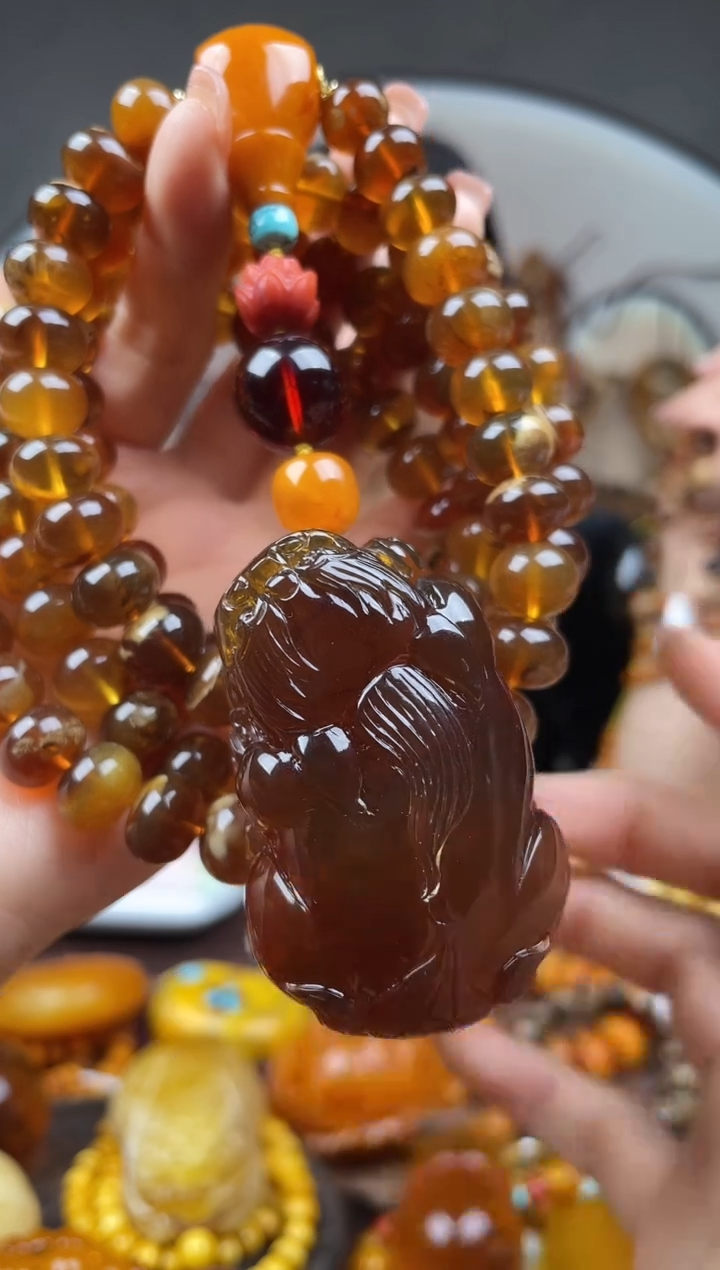 【闪购商品】琥珀裸石未镶嵌首饰 假1赔4（多样性发货1件