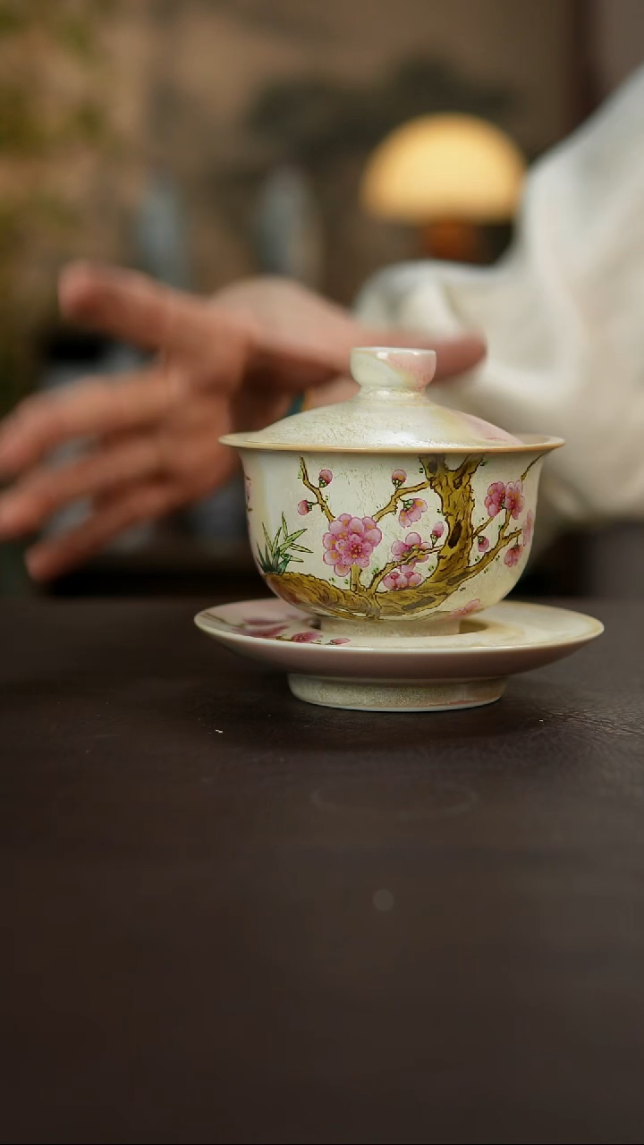 杯景德镇陶瓷杯碗柴烧多人