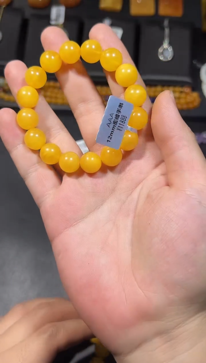 【闪购商品】蜜蜡手链未镶嵌29 蜜蜡12+