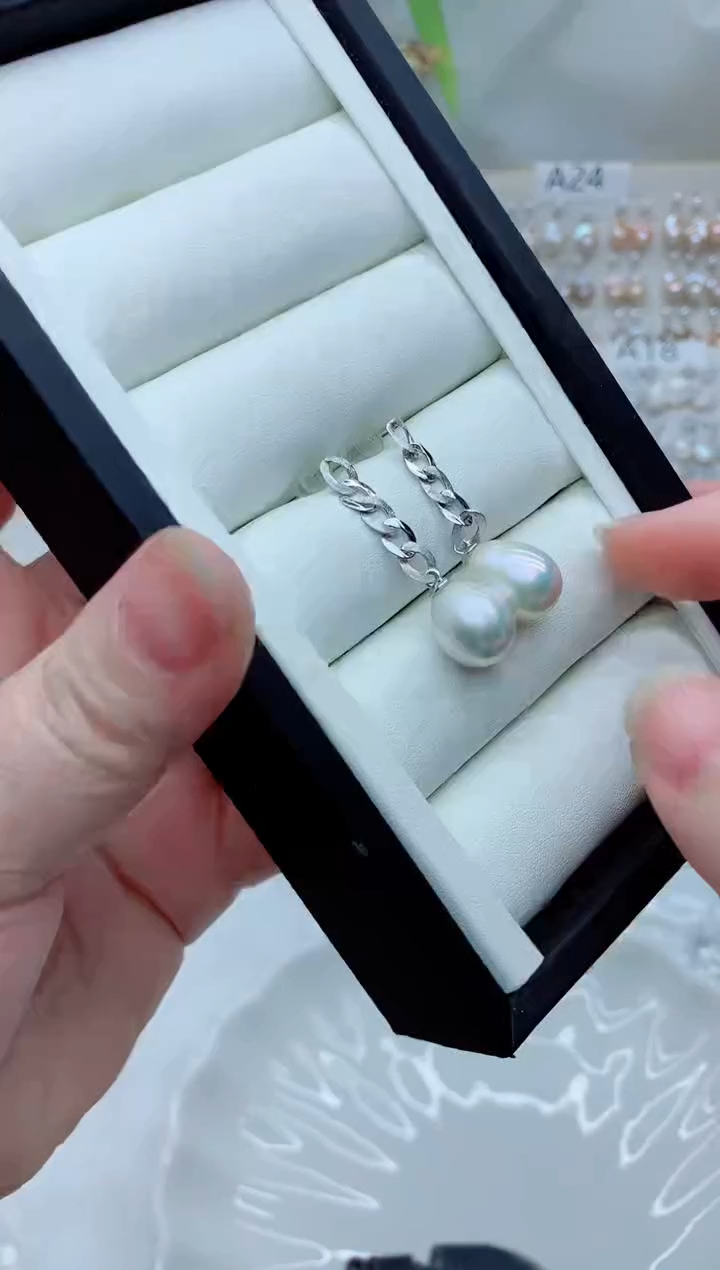 未镶嵌耳饰淡水珍珠多样性发其一【非无瑕】