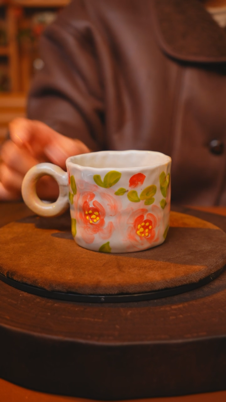 【闪购商品】瓷片景德镇手绘瓷器高温釉下彩----