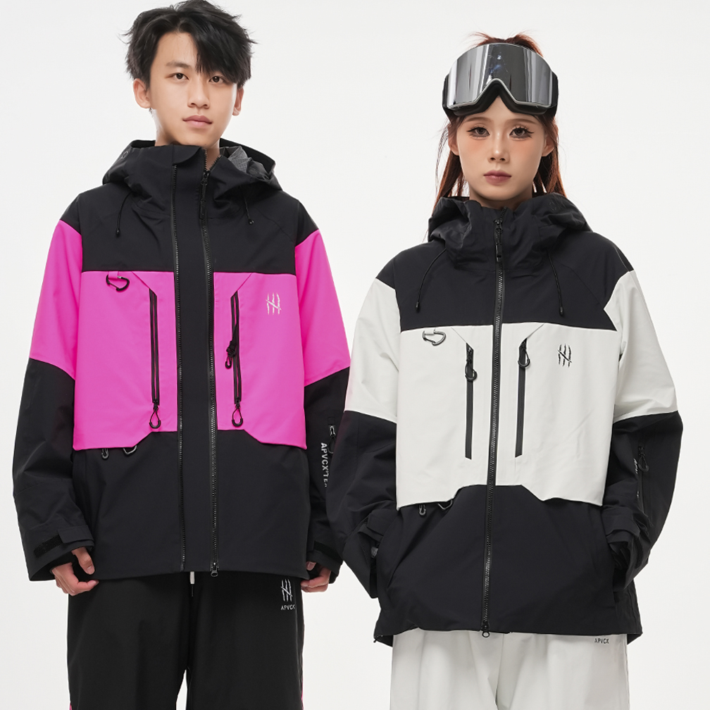 APVCX滑雪服 男女同款3L硬壳滑雪服单壳薄款雪服全压胶防水冲锋衣