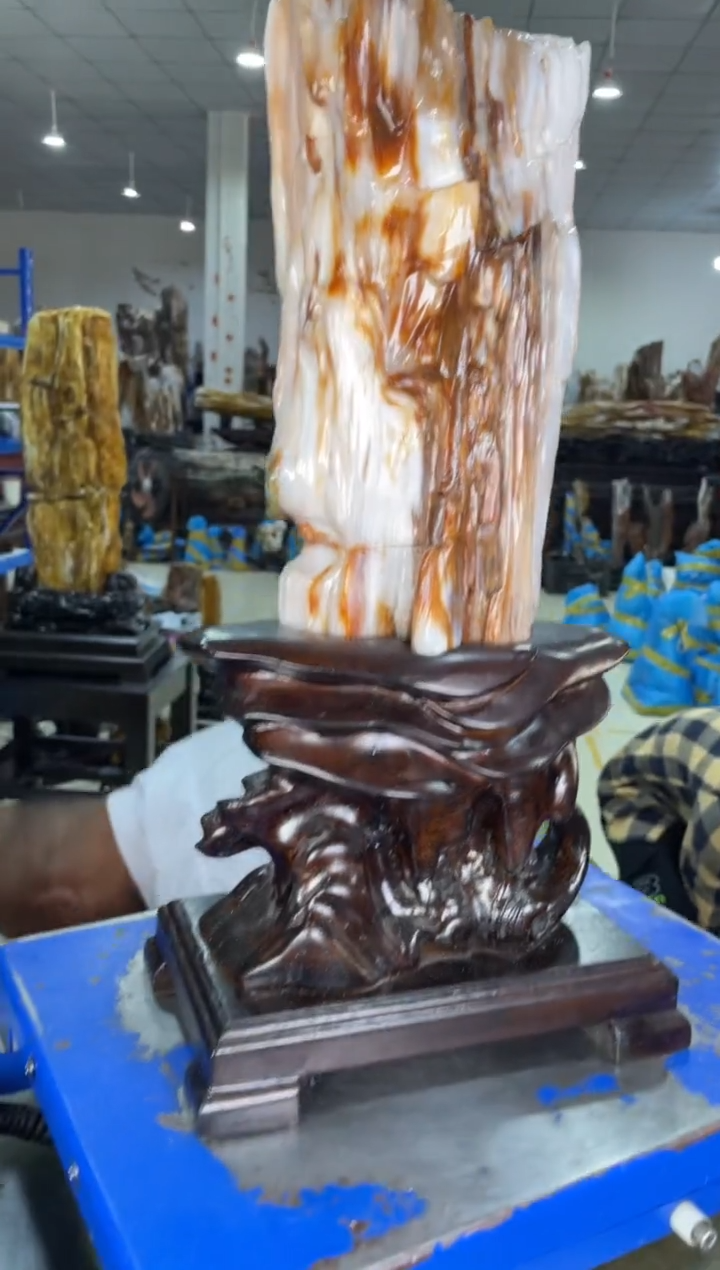 【闪购商品】硅化玉摆件未镶嵌36