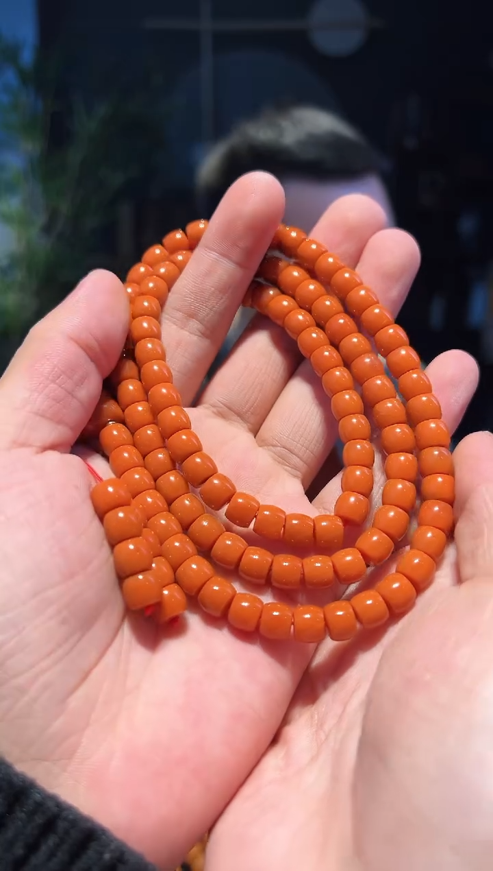 【闪购商品】南红玛瑙手串未镶嵌8+108(柿1000)