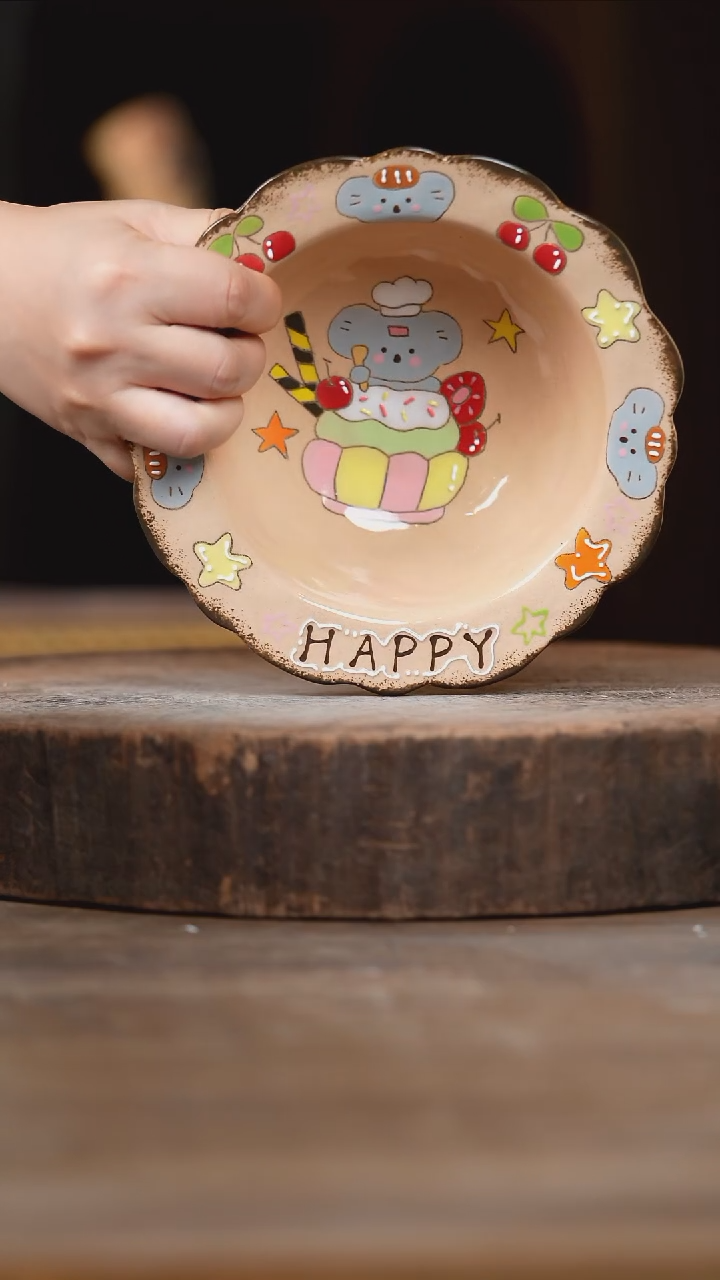 瓷片景德镇高温釉下彩（食品级）