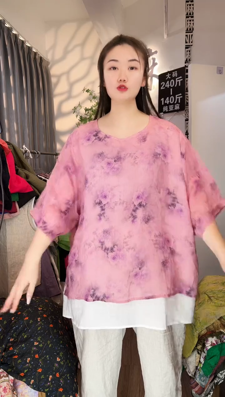 亚麻汉麻苎麻大码女装。