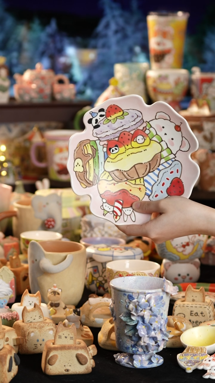 其他陶景德镇釉下彩手绘设计师款陶瓷