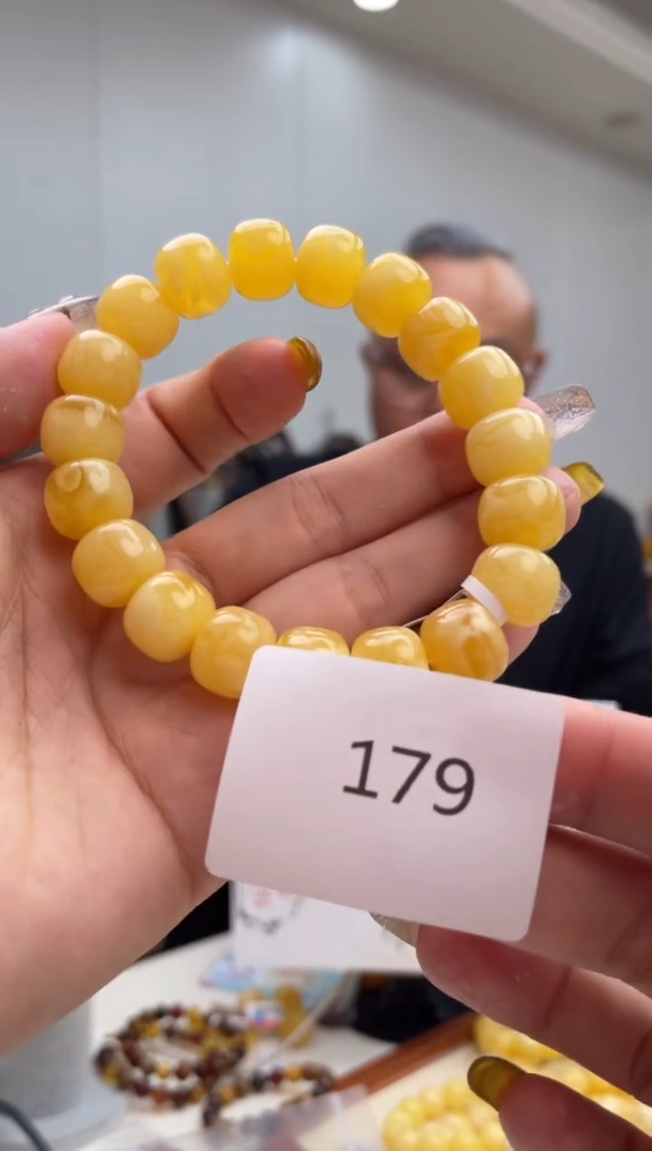 【闪购商品】琥珀裸石未镶嵌179多样性发其中一件