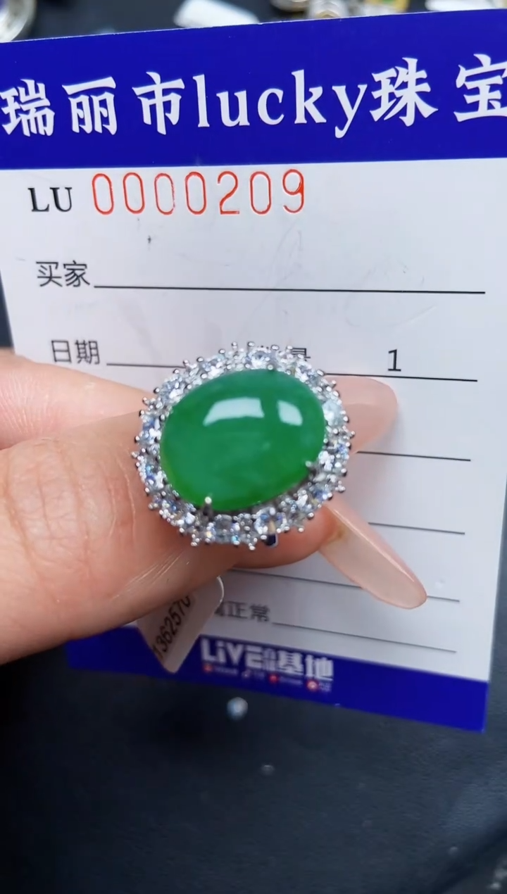 【闪购商品】翡翠颈饰银S925镶嵌0209