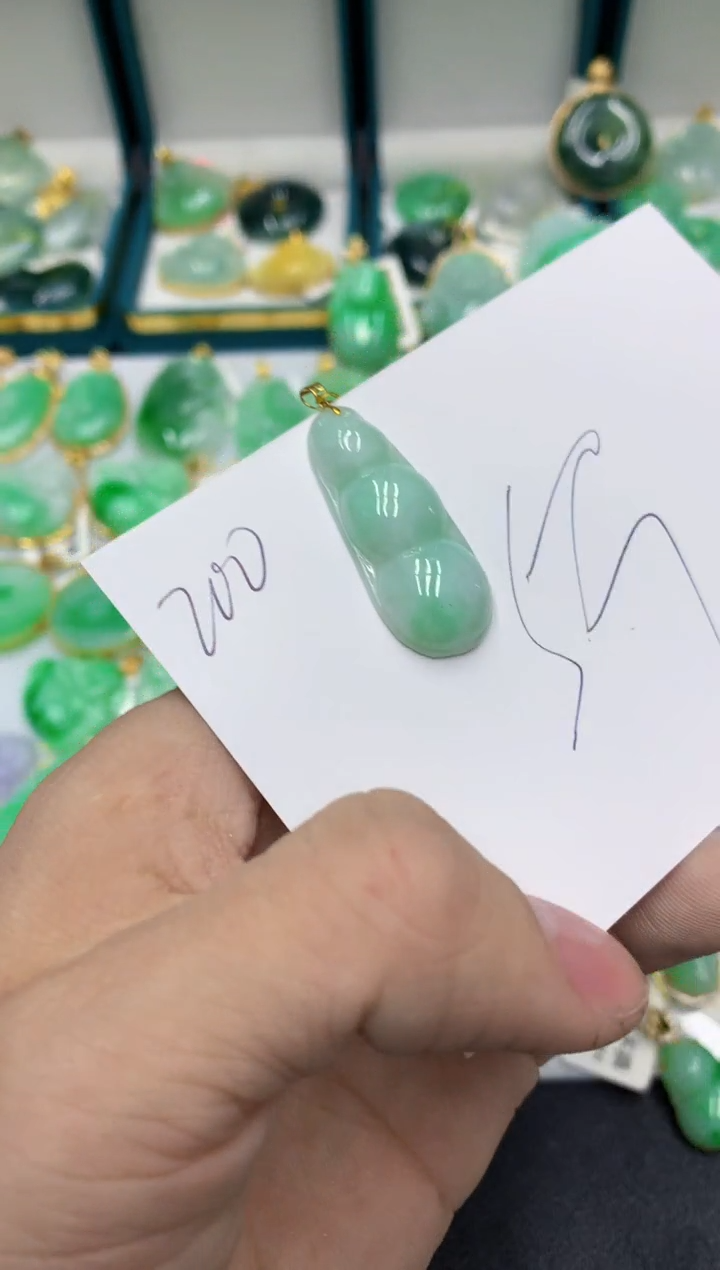 【闪购商品】翡翠颈饰18K金镶嵌号链接