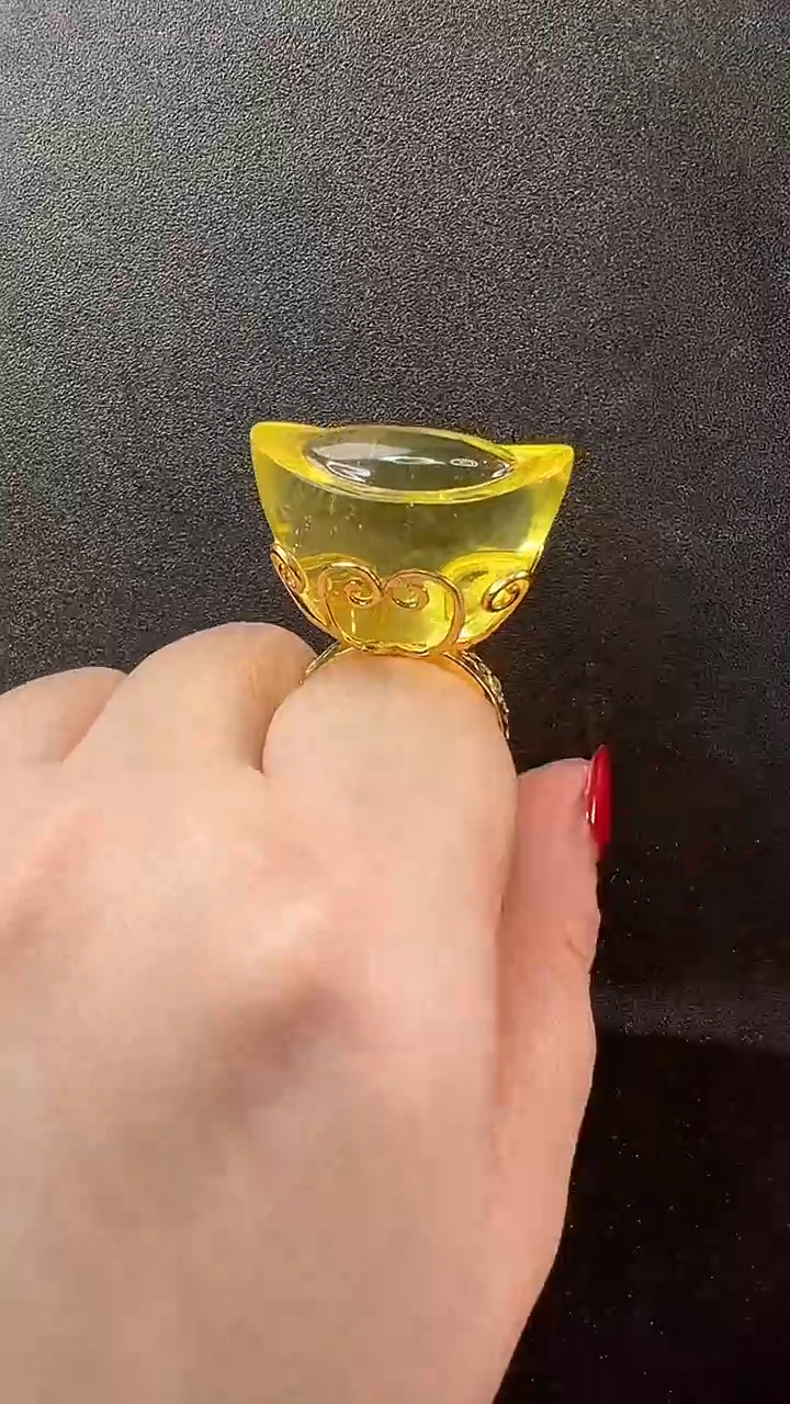 【闪购商品】琥珀戒指未镶嵌戒指