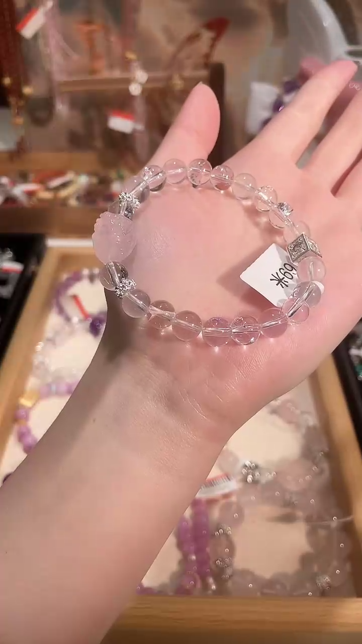 【闪购商品】水晶手串合金桑烟定制013