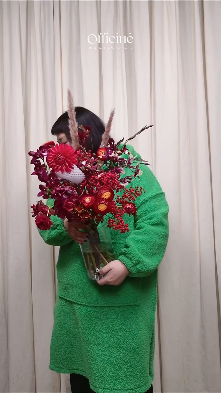 粉*朵A07  Officine手打家居花束