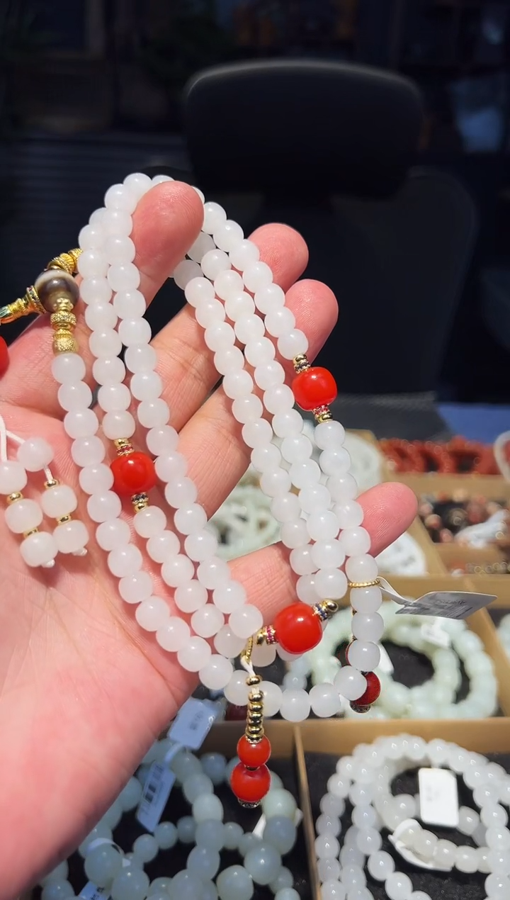 未镶嵌手串和田玉108