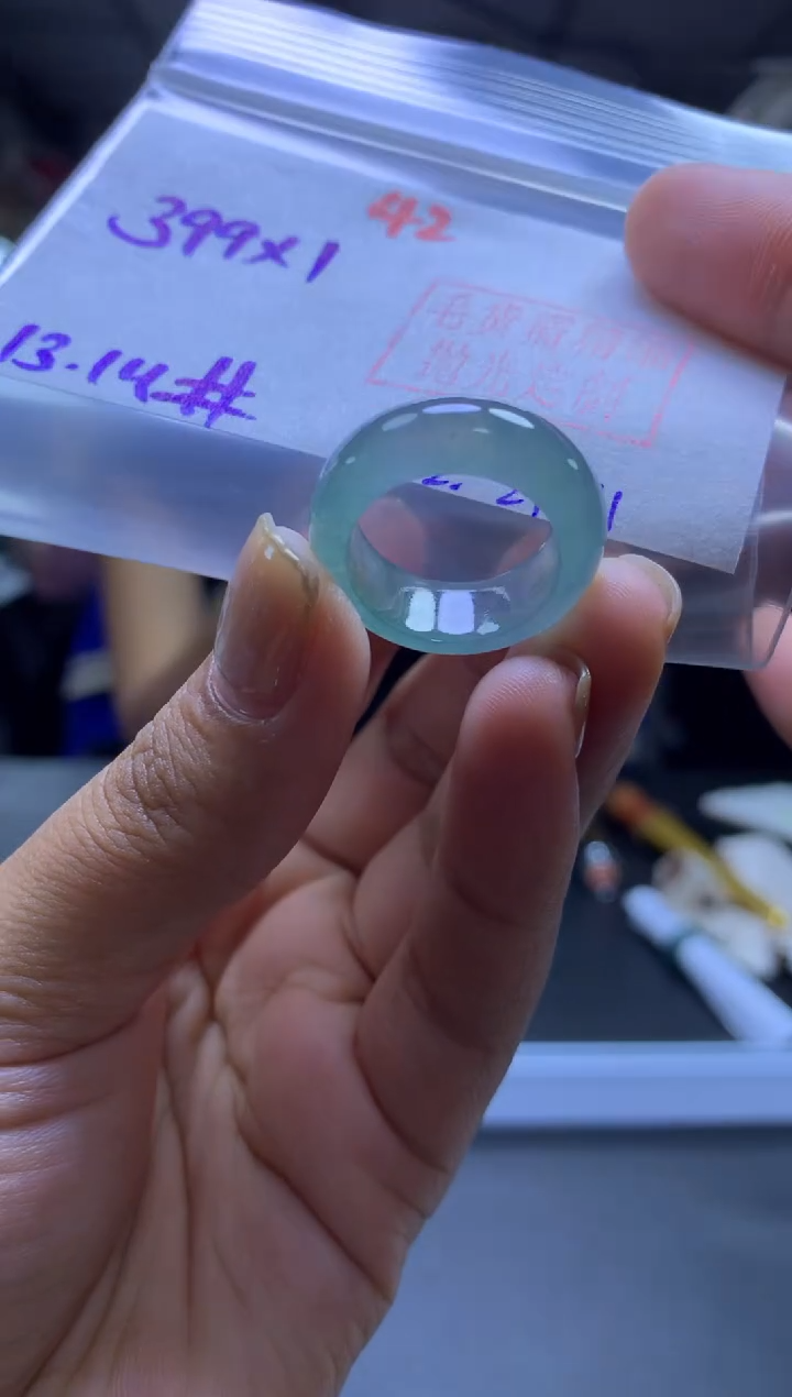 未镶嵌定制翡翠戒圈#399元-毛货需精细抛光