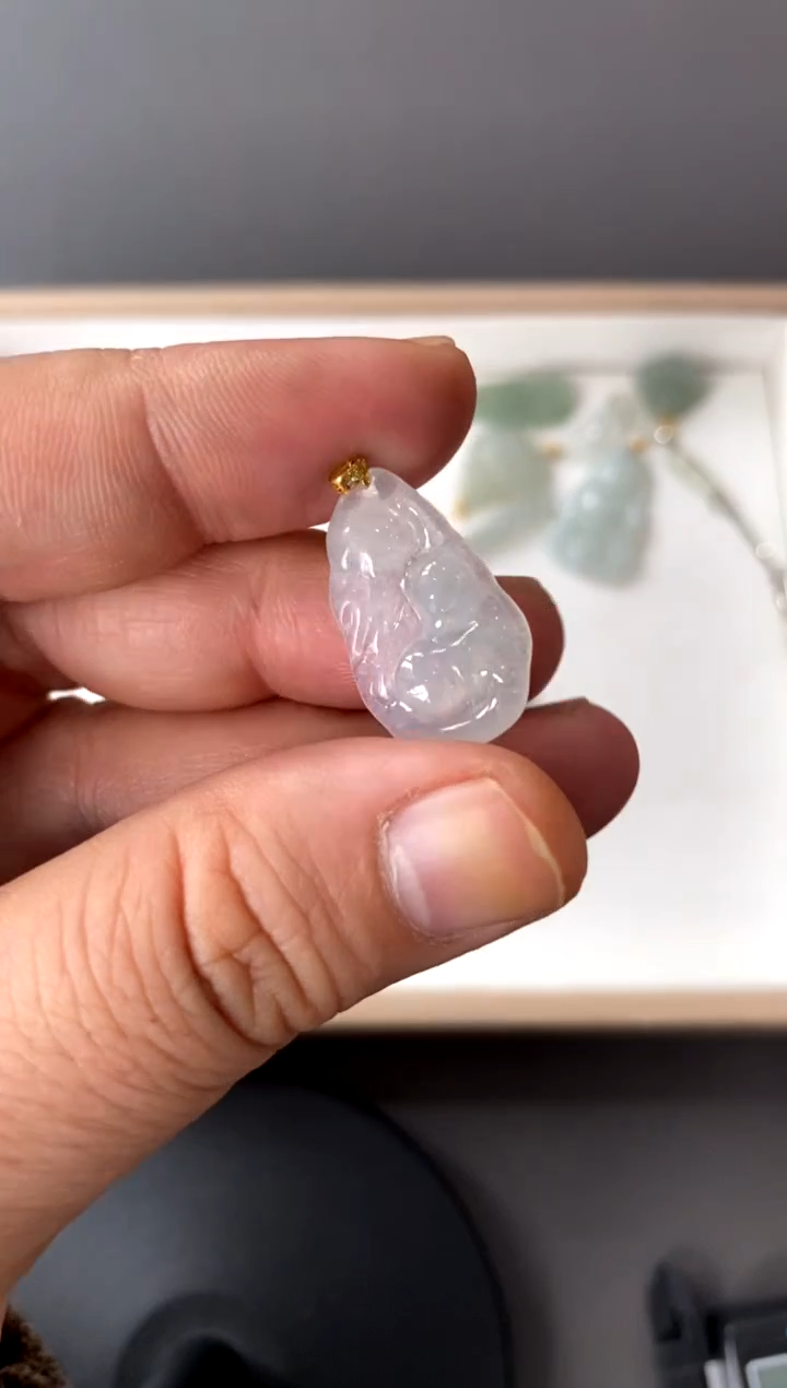 【闪购商品】翡翠颈饰18K金镶嵌买断价