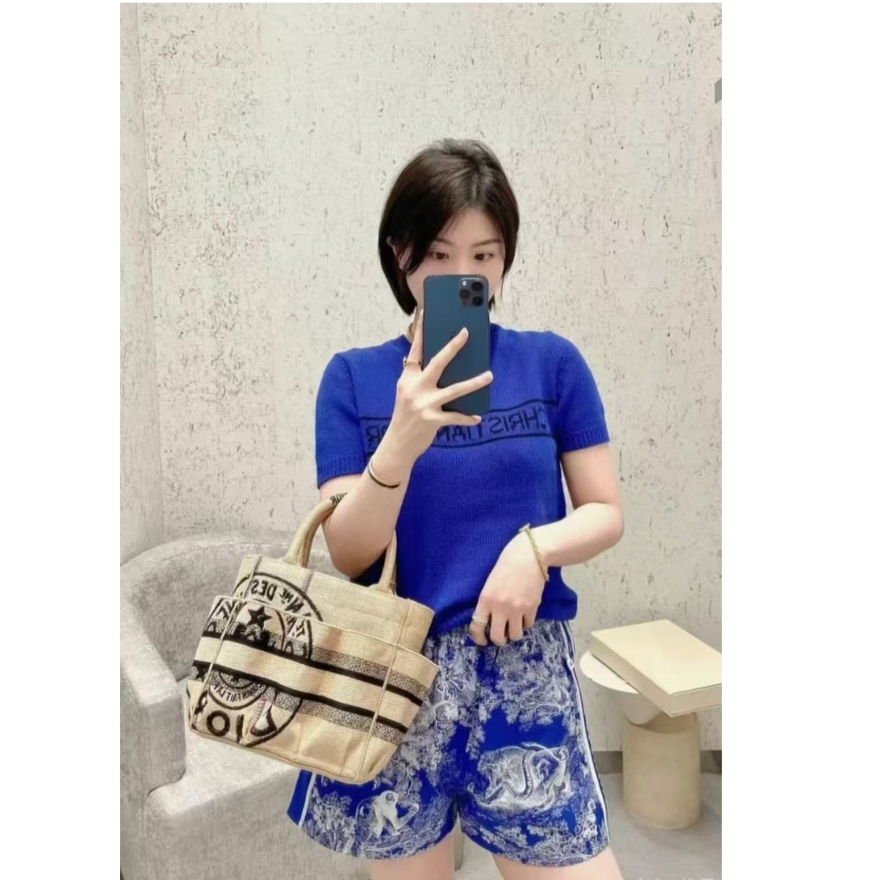 未使用 DIOR/迪奥 双双臻选/cc00896/迪奥短裤/34