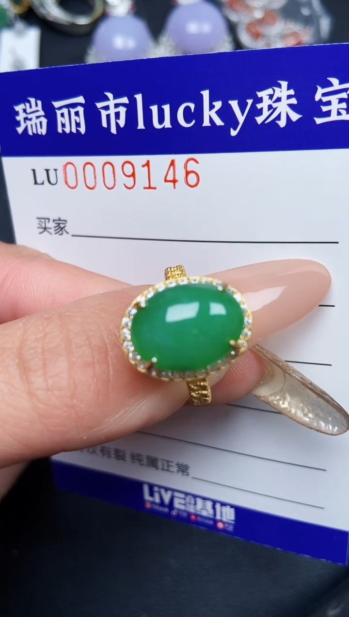 【闪购商品】翡翠颈饰银S925镶嵌9146