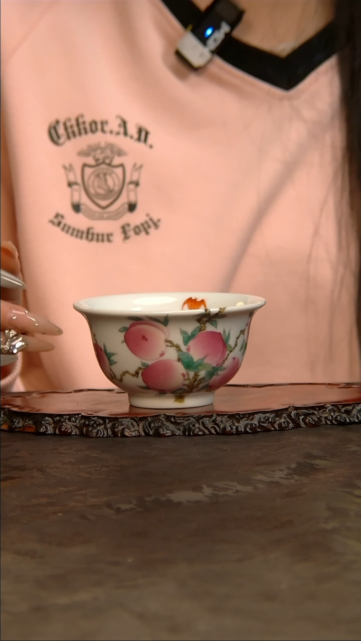 【闪购商品】青花手绘桃子主人杯