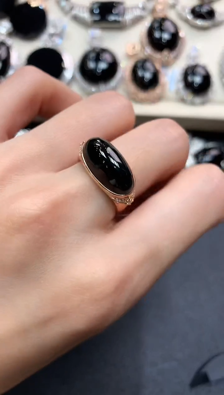 【闪购商品】翡翠戒指18K金镶嵌q141无鉴赏