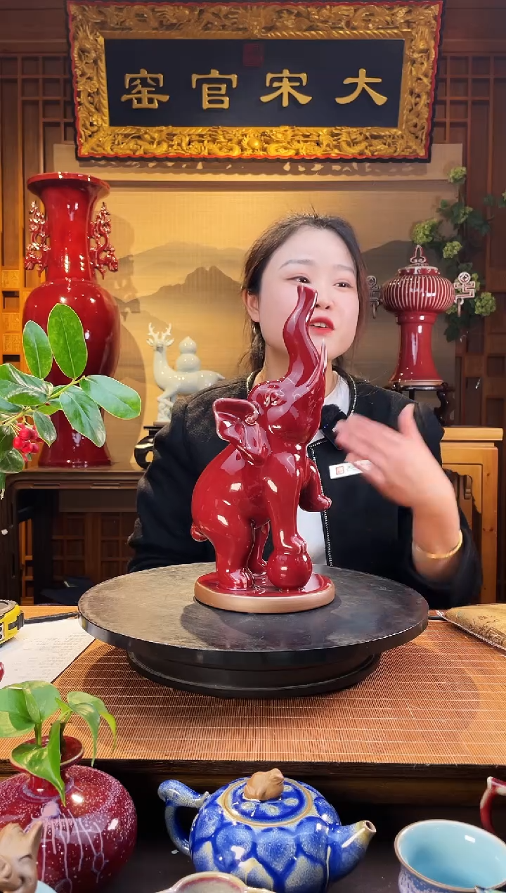 摆件大宋官窑【小福象】富贵吉祥