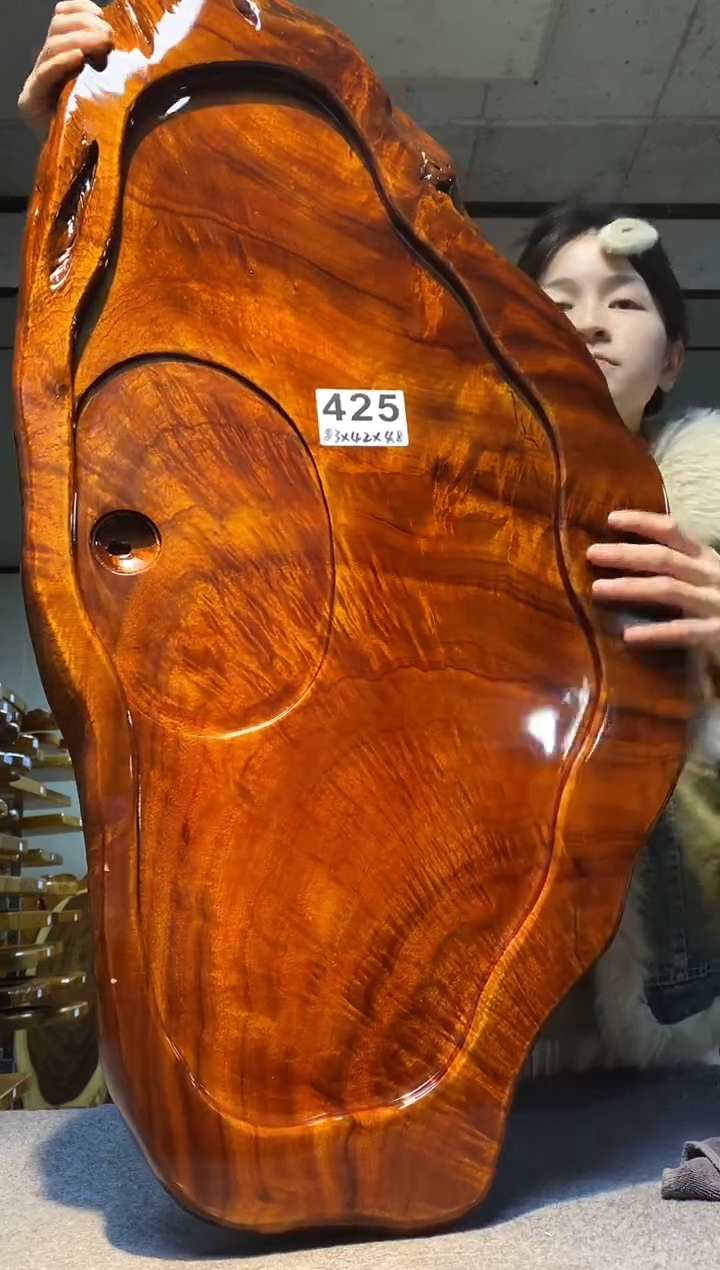 实木原木茶盘 一物一拍(不含配件）