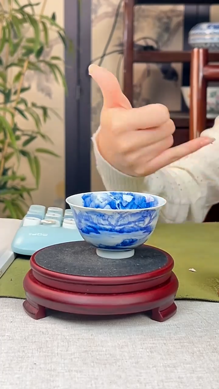 瓷片景德镇毛仔柴窑杯