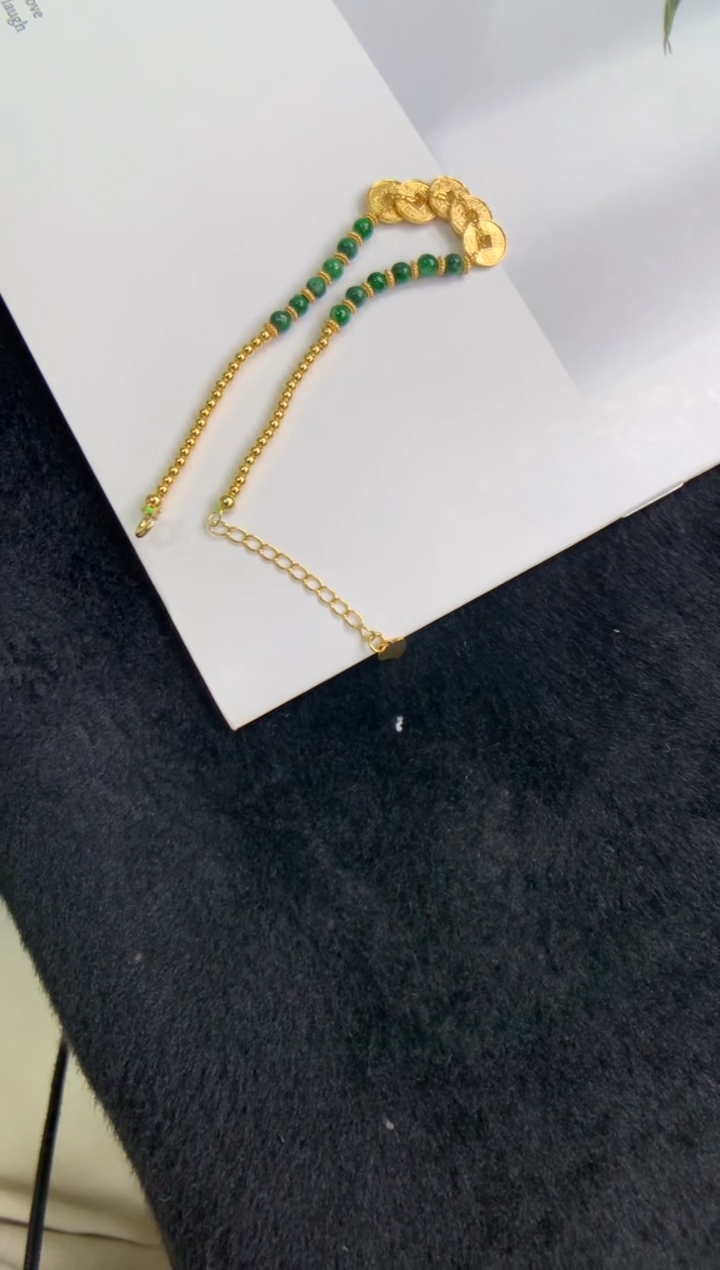 颈饰银S925镶嵌翡翠手链