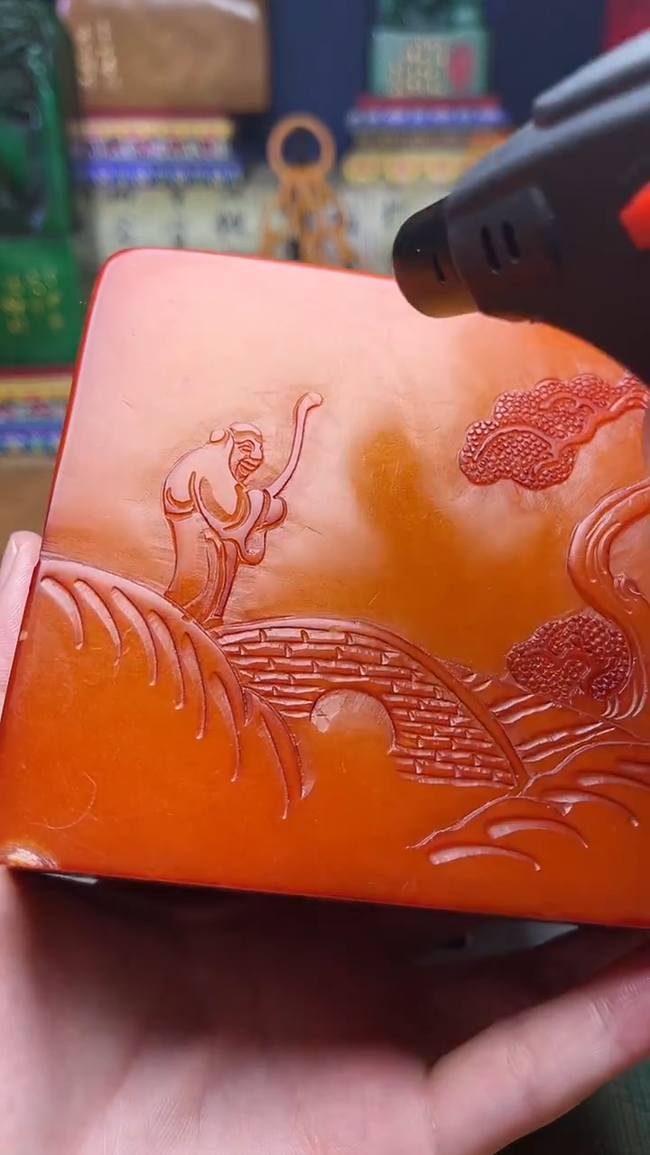 寿山石其他用****1寿山石纂刻石料111 有瑕疵哦