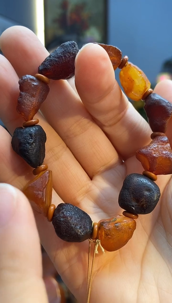 手链琥珀未镶嵌手串
