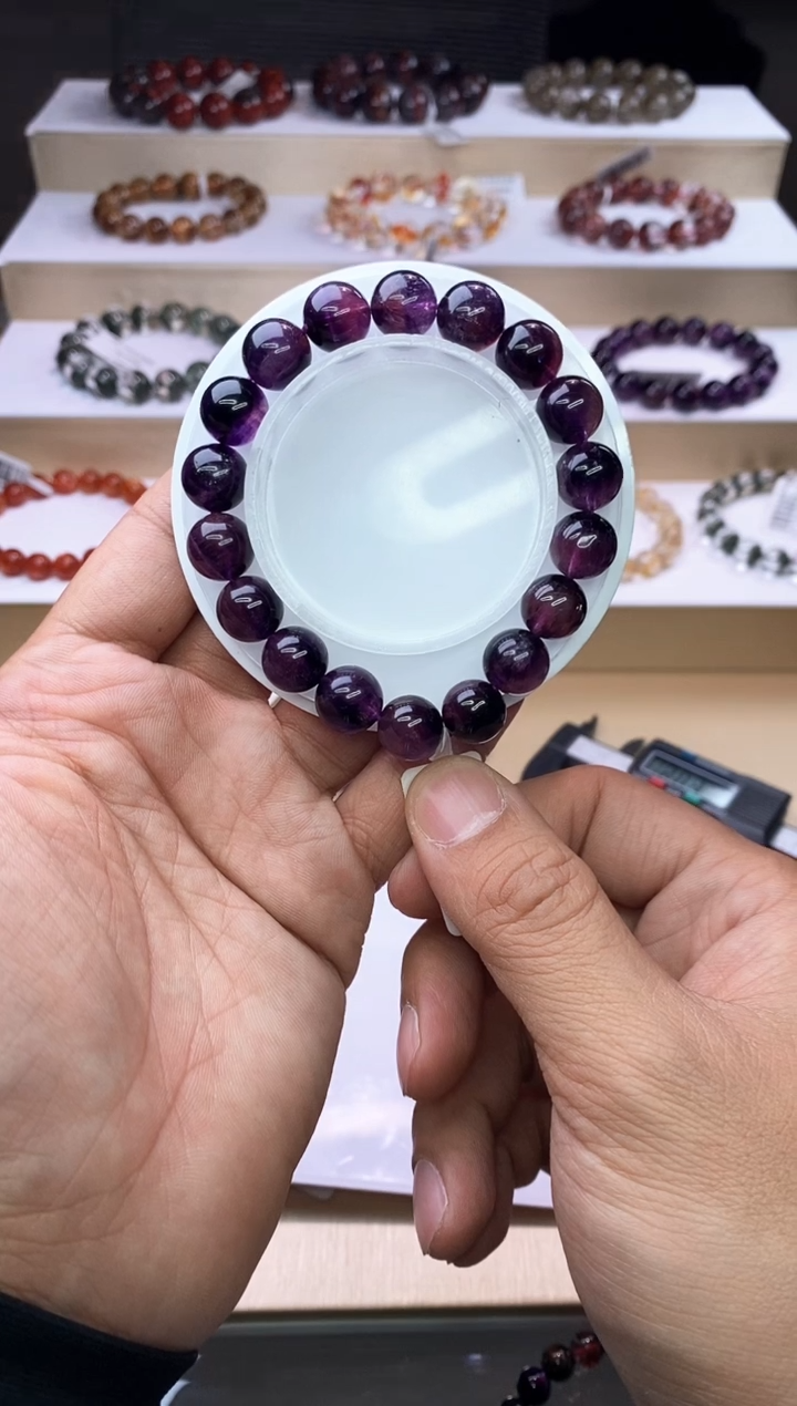 【闪购商品】水晶手链未镶嵌紫超七单圈10m+