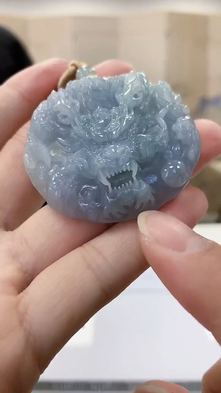 【闪购商品】定制翡翠未镶嵌4688bb-毛货挂件147