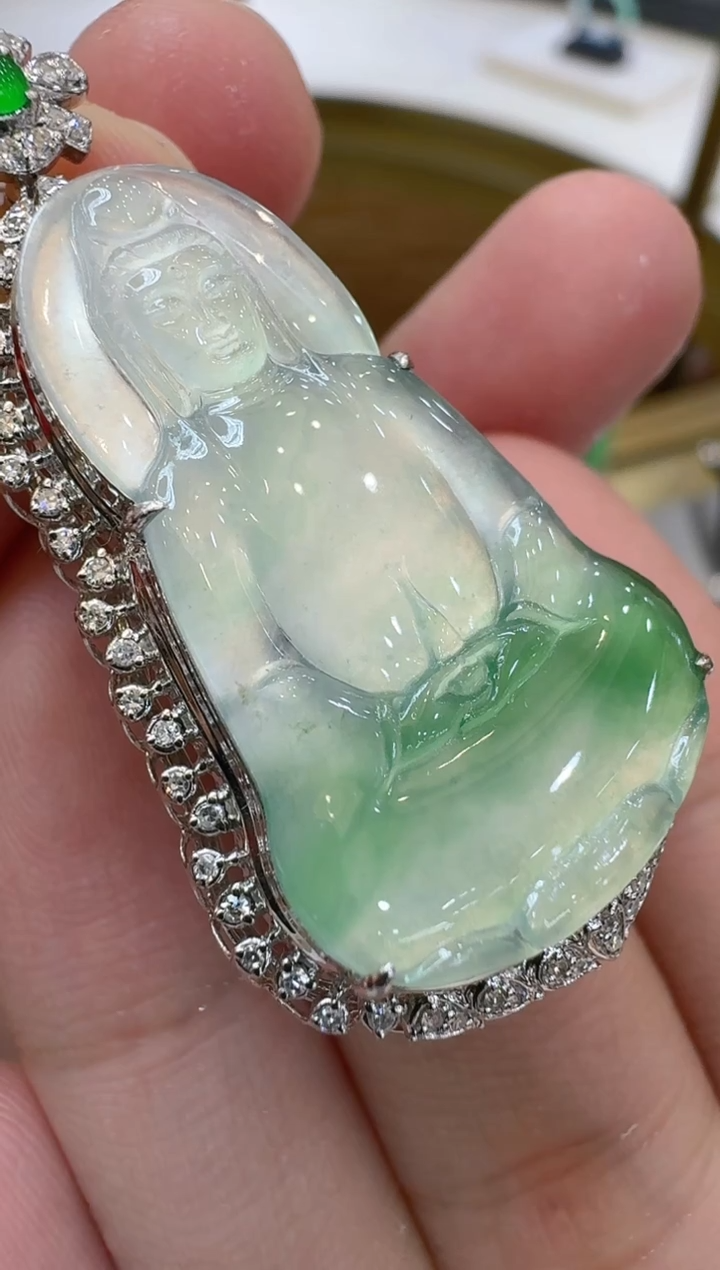 【闪购商品】翡翠吊坠(不含链)18K金镶嵌多样性团购发一件