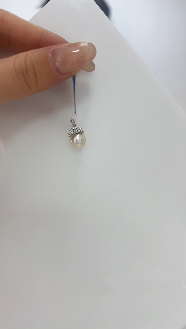 【闪购商品】海水珍珠DA银S925镶嵌吊坠 9 c1073