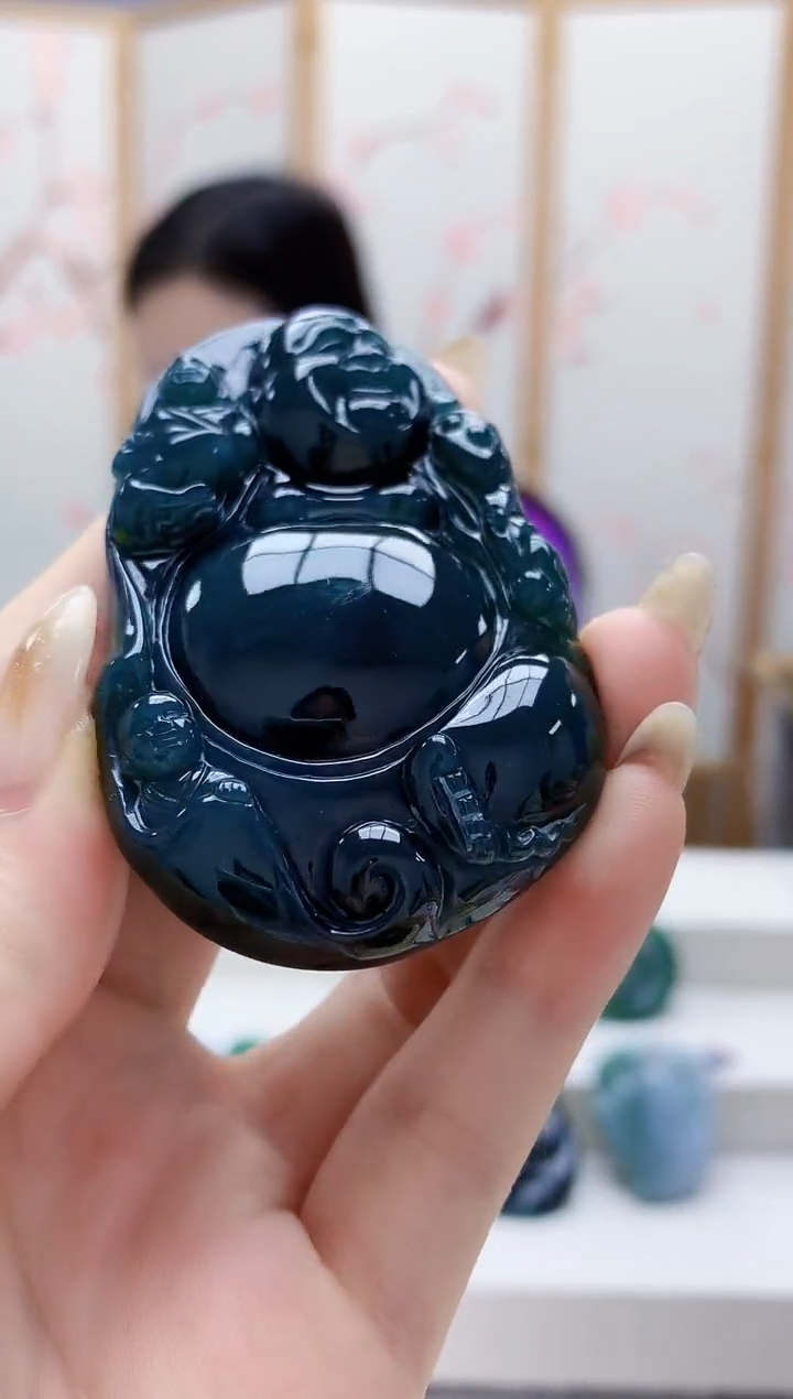 未镶嵌定制翡翠4852jw-毛货挂件36