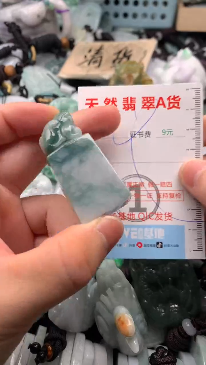 翡翠未镶嵌吊坠(不含链)1