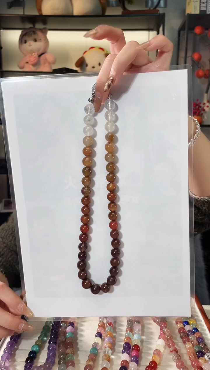 未镶嵌手链水晶美拉德兔毛项链