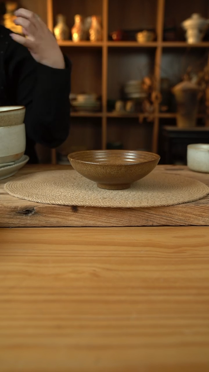 福利奶奶系列的7英寸内螺纹燕麦酸奶碗1个