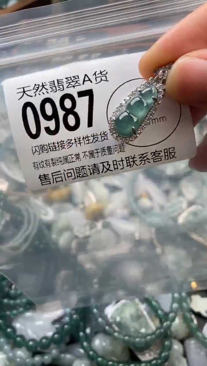 颈饰未镶嵌翡翠翡翠0987