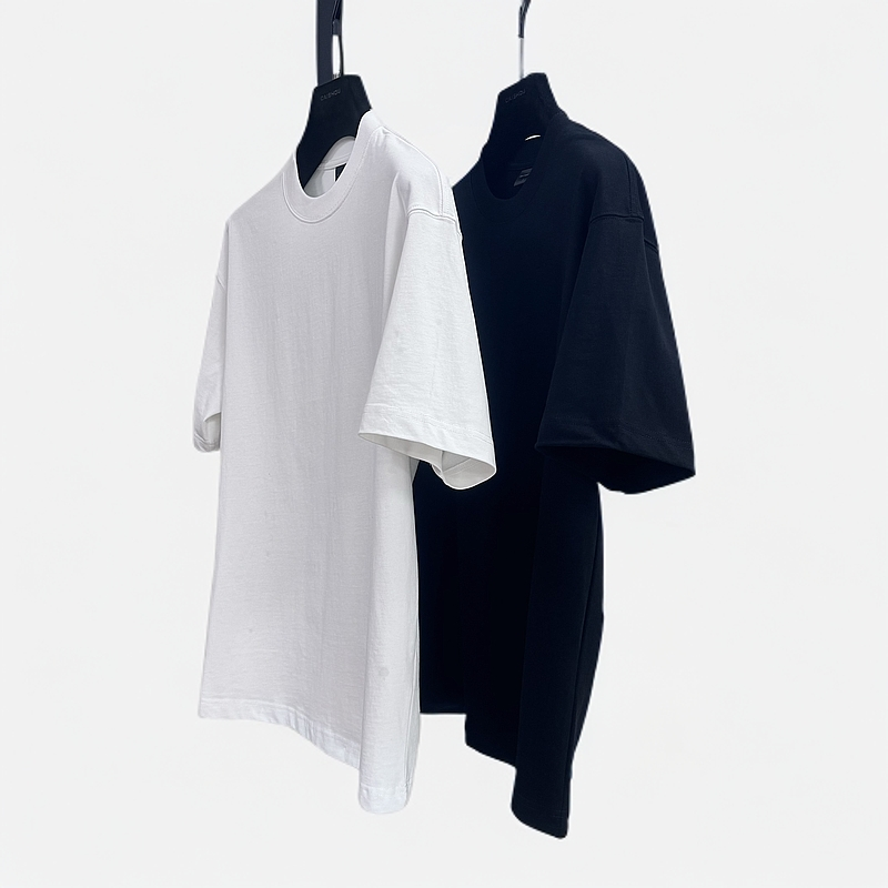 2025重磅纯棉圆领T恤打底 可男女同款666#