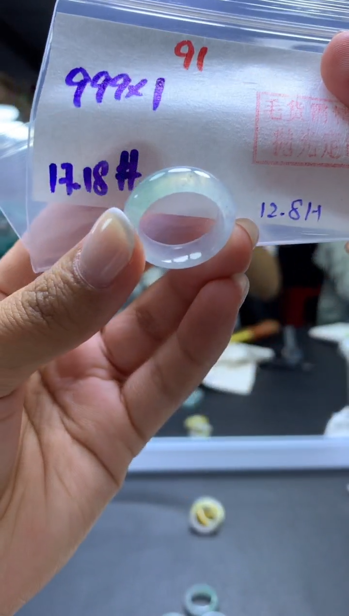 未镶嵌定制翡翠戒圈#999元-毛货需精细抛光