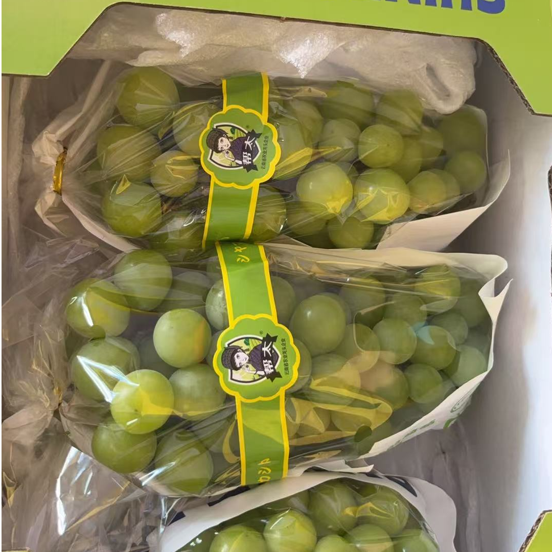 【次日达】云南阳光玫瑰葡萄 新鲜晴王水果 香印青提当季包邮葡萄同城送云南省