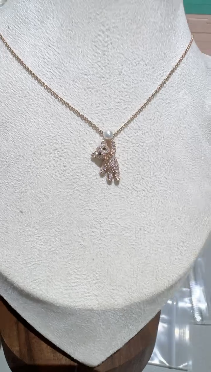 坠链均925银合成立方氧化锆B166