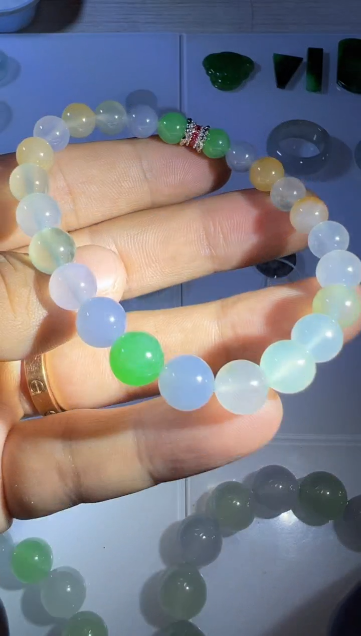 未镶嵌定制翡翠翡翠手串