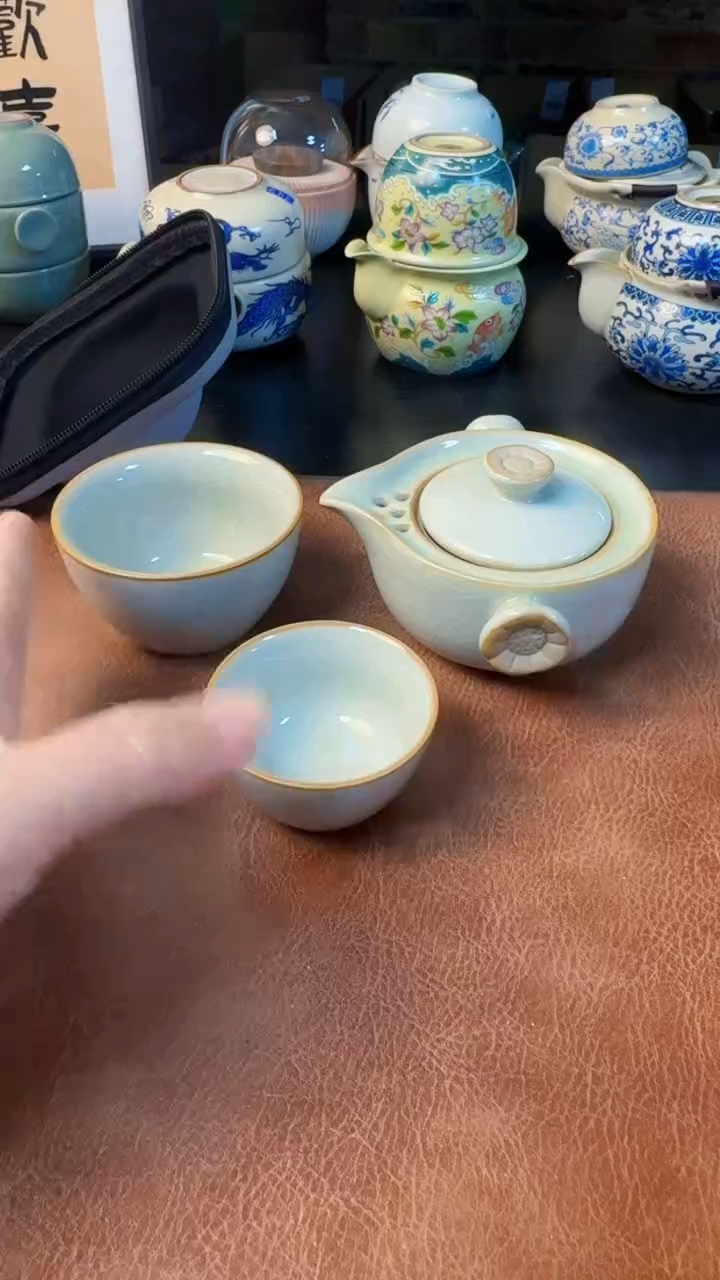 【闪购商品】杯德化白瓷，快客茶具