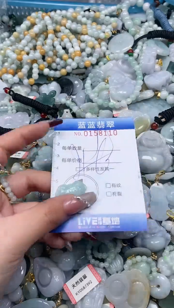 【闪购商品】翡翠颈饰未镶嵌闪购0158110多样性发其一