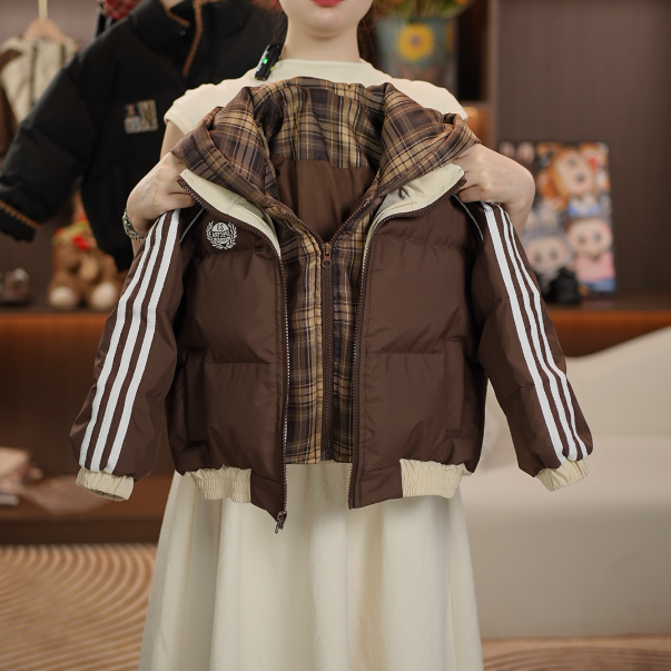 冬季新款儿童加厚棉衣童装男女宝宝时尚拼接棉服韩版休闲时尚外穿