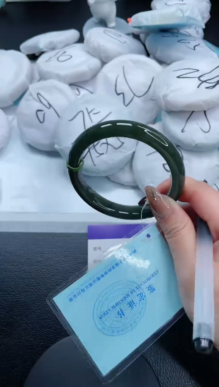 【闪购商品】和田玉（墨玉）手镯未镶嵌13S201-61