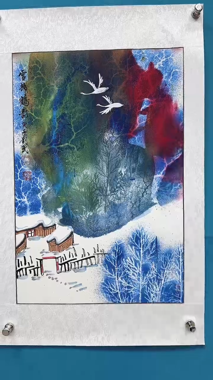 国画启辰艺术刘武手绘-国画8